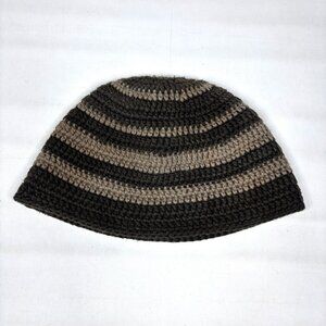 VTG Oxford-Fulham O-F Green Ramine / Cotton Knit Beanie Cap Hat OS